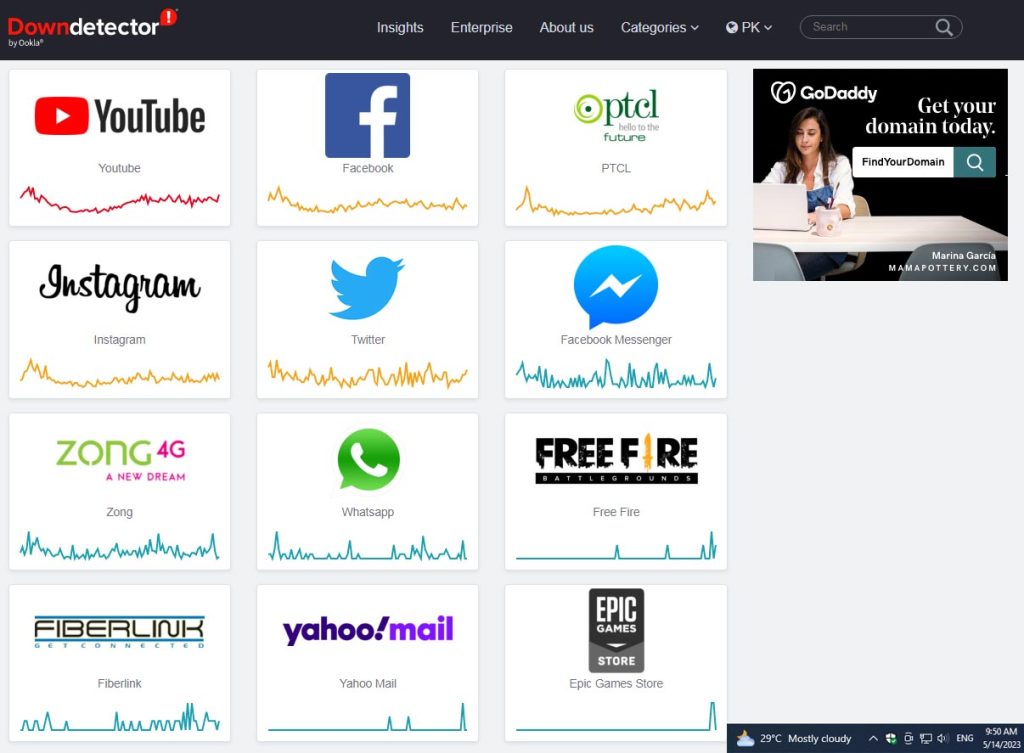 Realtime overview of issues and outages with all kinds of services. Having issues? We help you find out what is wrong.