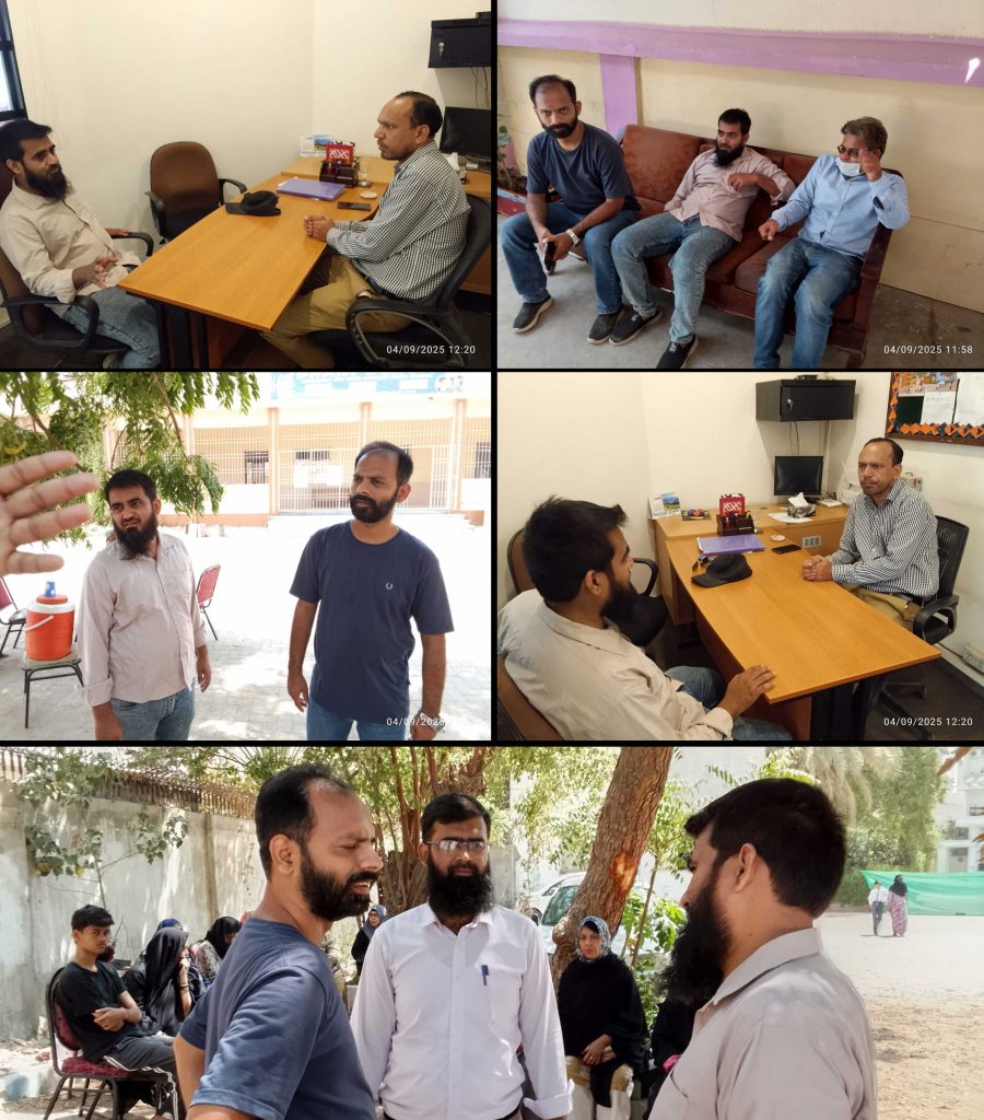 Councilor Muneeb Waseem, along with Coordinator Shoaib and UC Inspector Imran Ahmed, visited schools in Shadman Town.