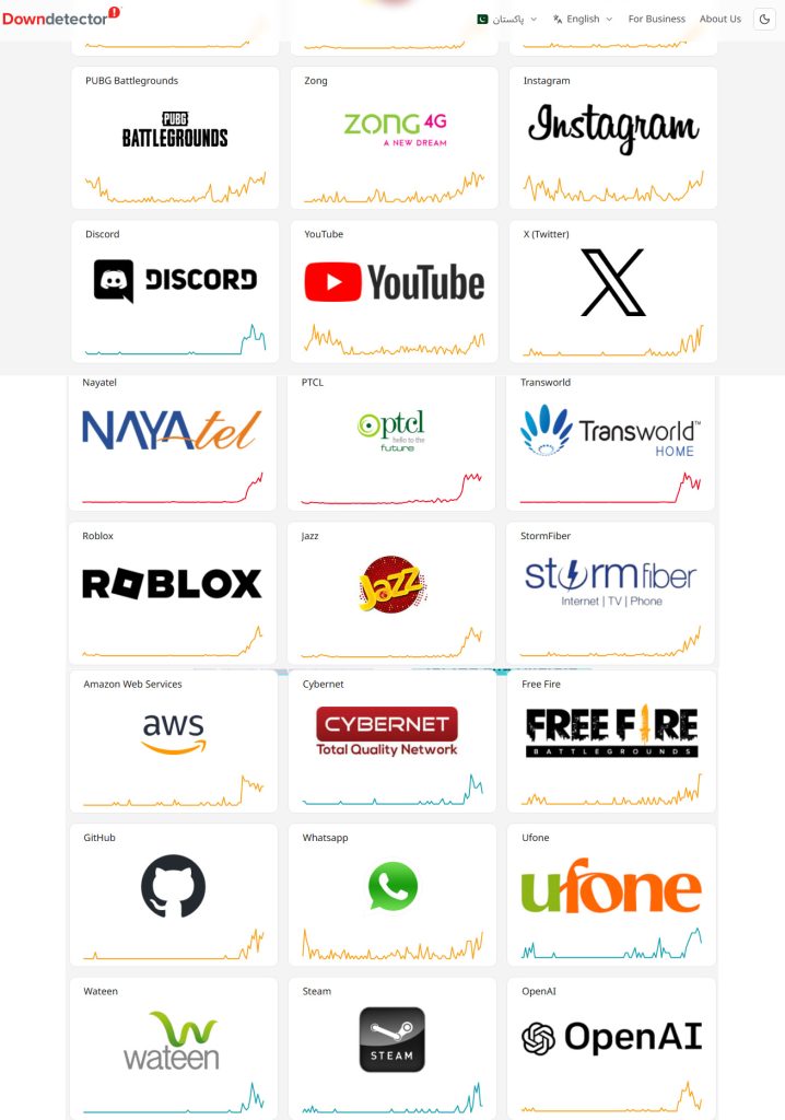 Social media networks experience outages